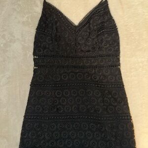 Abercrombie & Fitch Black Sheath Dress Sweetheart Neckline